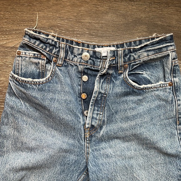 Zara straight leg washed jeans size 4 - Picture 2 of 6